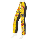 Dolce & Gabbana Floral Print Denim Straight Leg Pants