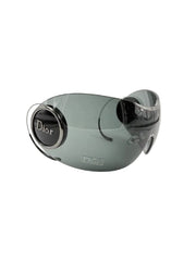 Dior Sport 1 KJ1VA Y2k Black-Silver Mask Shield Wrap Sunglasses Frame