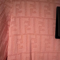 Fendi Pink Logo Knit Sweater