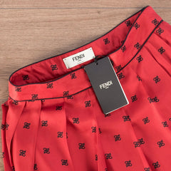 Fendi FF Karligraphy Pleated Skirt