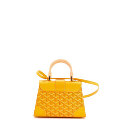 Goyard Structured Saigon Top Handle Leather Mini Bag