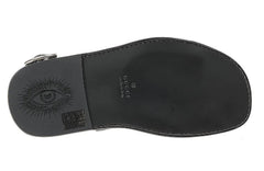 Gucci Black Leather Interlocking GG Sandals
