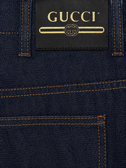 Gucci Men’s Straight Leg Blue Denim Jeans