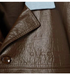 Gucci Embossed Leather Coats