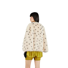 Gucci Shearling Short Cape Coat