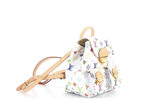 Children's walker with colorful pattern on a white background