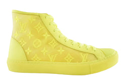 Louis Vuitton Luxembourg Tattoo Yellow Monogram High Top Sneakers
