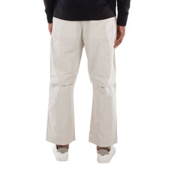 White pants on a white background