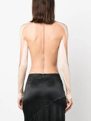 Mugler Mesh Panelled Bodysuit