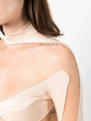 Mugler Mesh Panelled Bodysuit