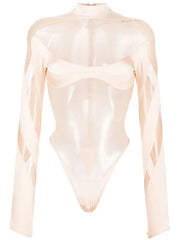 Mugler Mesh Panelled Bodysuit