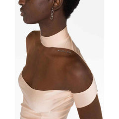 Mugler Sheer-Panel Long-Sleeve Bodysuit