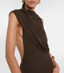 Saint Laurent Hooded Maxi Dress