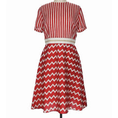 Stella McCartney Chevron Moire Dress