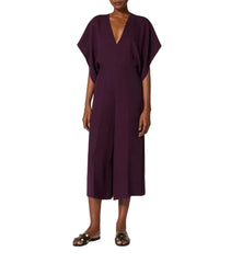 Valentino Garavani Silk V-Neck Jumpsuit