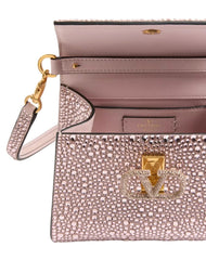 Valentino Swarovski® Crystal V-Sling Mini Handbag