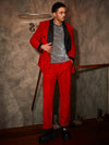 GLITZY RED SUIT