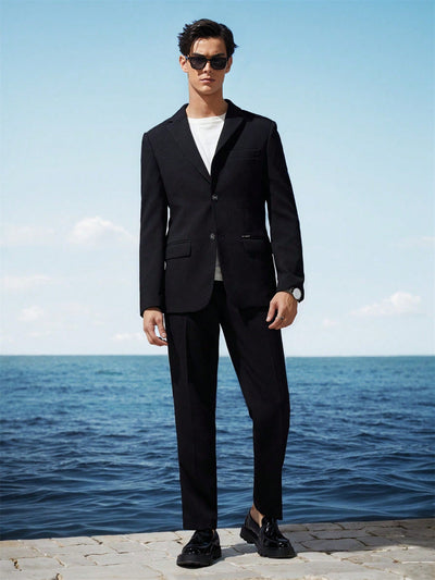 All-Seasons/Easy-Care 2-Piece Men Business Suit