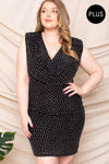 PLUS RHINESTONE RYDER DRESS