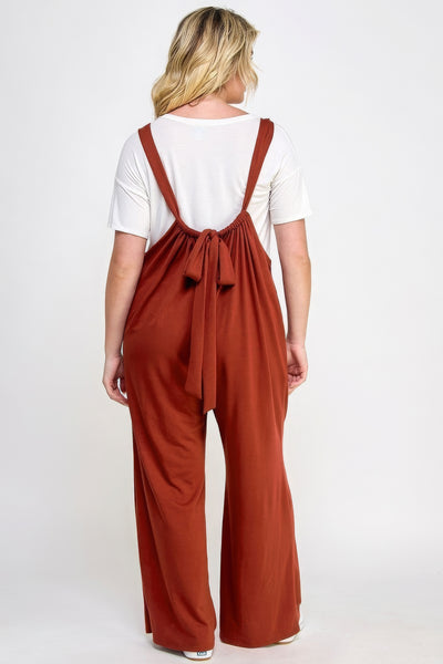 PLUS FRENCH TERRY JUMPSUIT