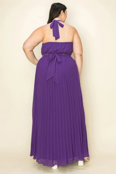 PLUS CHIVALROUS CHIFFON DRESS