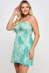 PLUS PASSION PAISLEY DRESS