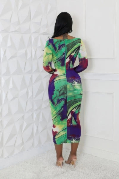 COLOR COLLISION DRESS