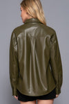 FAUX LEATHER SHACKET