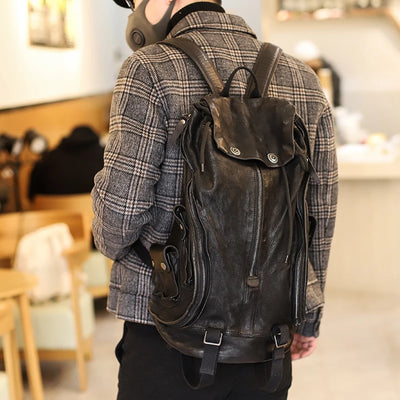 RETRO LEATHER BACKPACK