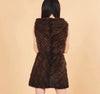 GODIVA MINK HOODED VEST