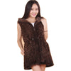 GODIVA MINK HOODED VEST