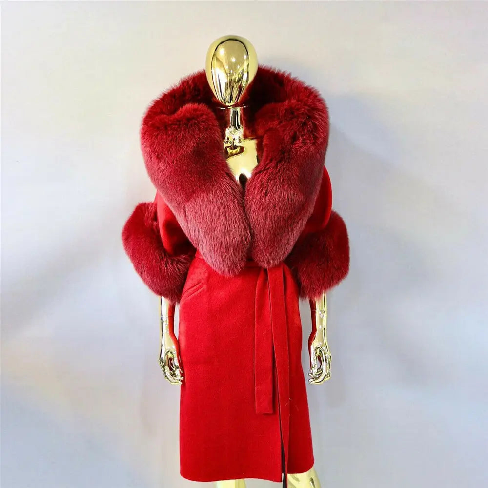 FOXXY RED FUR COAT