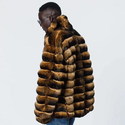 CARAMEL TRUFFLE FUR COAT