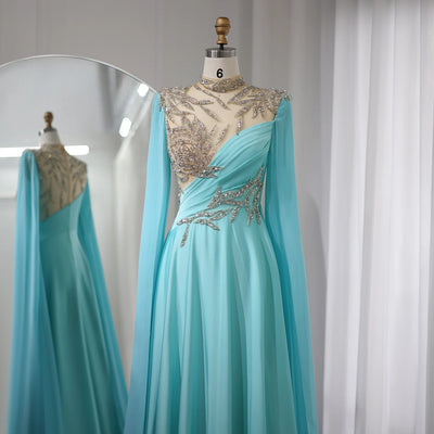 CRYSTAL TURQUOISE GOWN