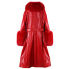 RED ROBIN LEATHER TRENCH