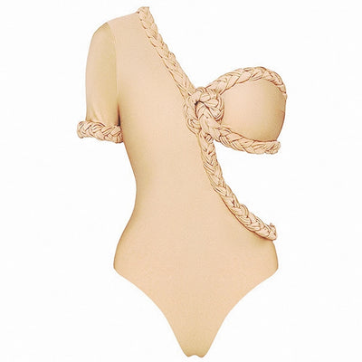 KNOTTED KNAUGHTY SWIMSUIT