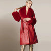 RED ROBIN LEATHER TRENCH