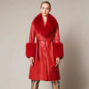 RED ROBIN LEATHER TRENCH