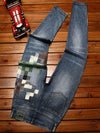 MOSAIC PRINT DENIM JEAN