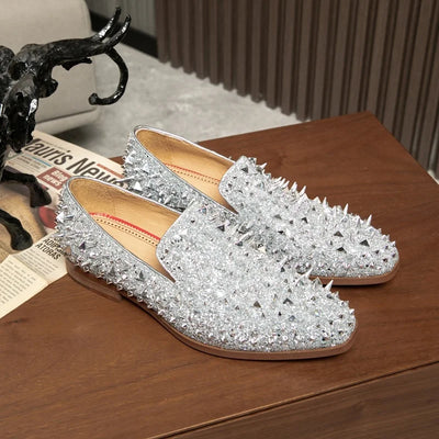 MR. BLING SPIKED LOAFERS