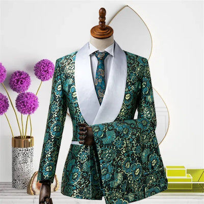 HANDSOME PAISLEY PANT SUIT