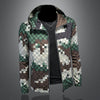 PLAID CAMOUFLAGE PRINT JACKET