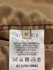 GUCCI Trefoil Print Jacket Blouson 52 Polyester Cream Total Pattern Used