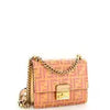 Fendi Kan U Shoulder Bag Zucca Embossed Leather Small