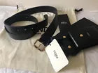 Fendi Black Leather Utility Belt Phone Card Holder One Size  BNWT NEW