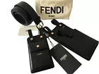 Fendi Black Leather Utility Belt Phone Card Holder One Size  BNWT NEW