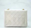 Chanel Mini Matelasse 17 Single Flap Lambskin White Chain Shoulder Bag