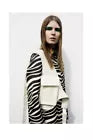 CELINE PHOEBE PHILO ZEBRA PRINT COAT NEW NEVER WORN 38 FR MEDIUM