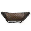 Auth LOUIS VUITTON Monogram Macassar Christopher Body Bum Bag