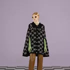 Gucci Fine Cotton Cape with GG Pattern